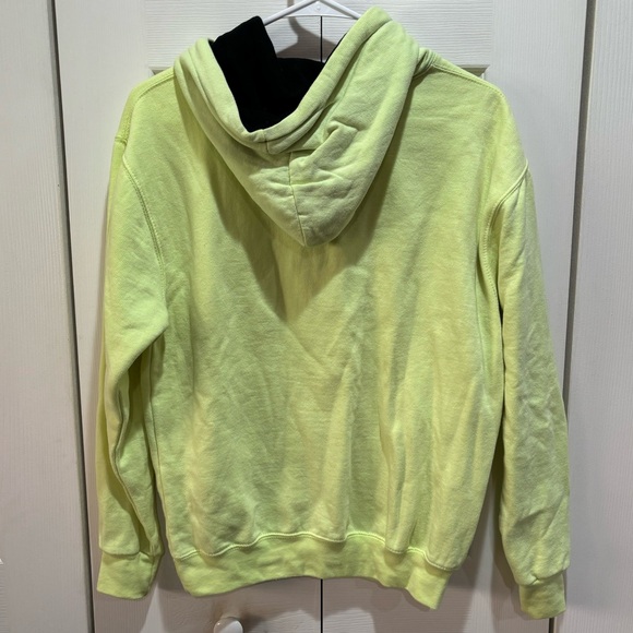 SURF MENTALITY Women’s Neon Yellow Jax Beach Hooded Hoodie Sweatshirt - size S - Picture 2 of 3